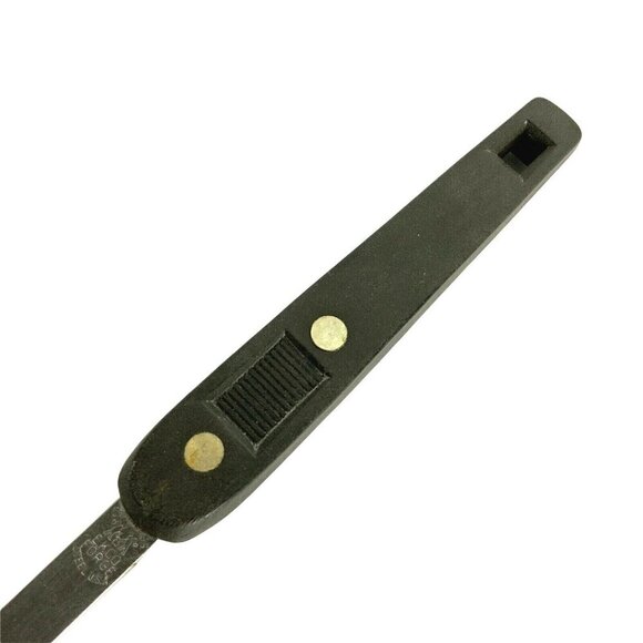 Ekco Forge Stainless Steel Meat Carving Fork Black Riveted Handle USA Vintage - Picture 4 of 4